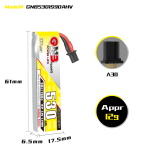 GNB 530mAh 1S 90C HV A30