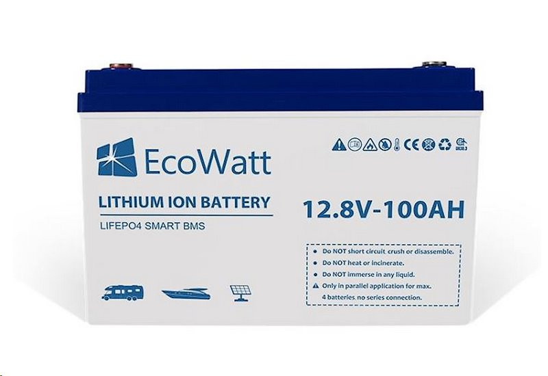 Акумуляторна батарея EcoWatt LiFePO4 для ІБП, 100 А/год Акумуляторна батарея EcoWatt LiFePO4 для ІБП, 100 А/год