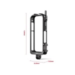 Insta360 X3 - CNC горизонтальна рама з алюмінієвого сплаву з захистом об'єктива