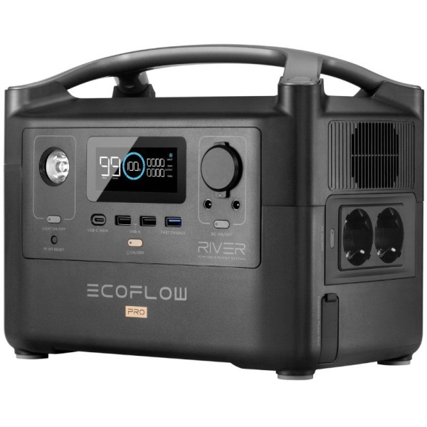 Портативна зарядна електростанція EcoFlow RIVER Pro (720 Вт·г)