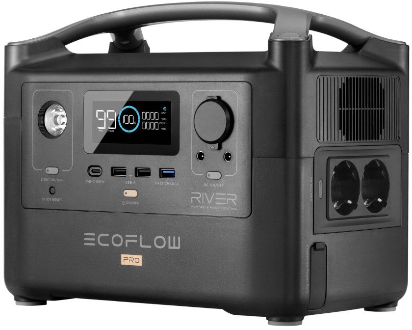 Портативна зарядна електростанція EcoFlow RIVER Pro (720 Вт·г) Портативна зарядна електростанція EcoFlow RIVER Pro (720 Вт·г)