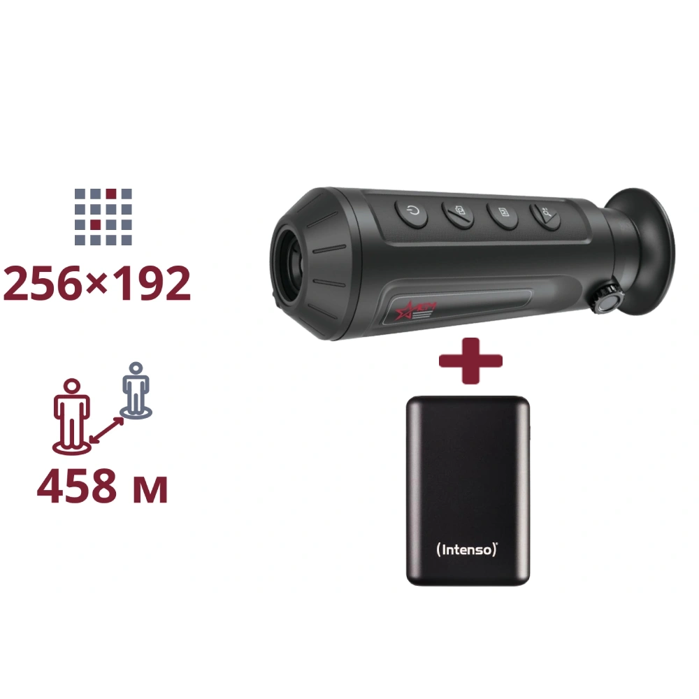taipan_tm10-256bundl Тепловізійний монокуляр ТА ПОВЕРБАНК AGM Taipan TM10-256 + INTENSO Powerbank 2 000 мА•г