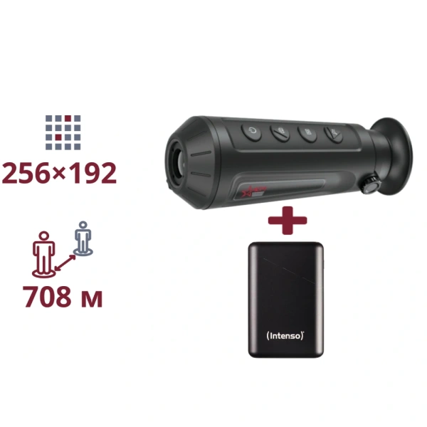Тепловізійний монокуляр ТА ПОВЕРБАНК AGM Taipan TM15-256 + INTENSO Powerbank 2 000 мА•г