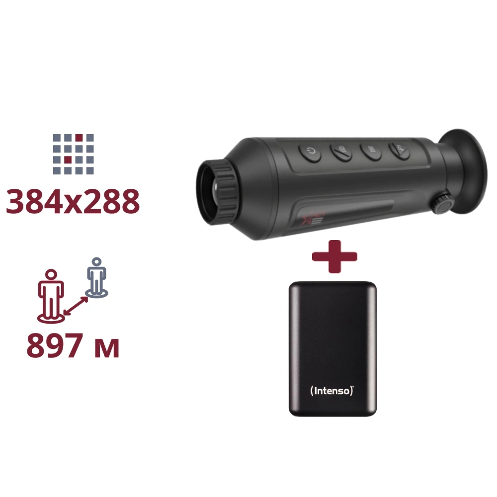 tm19-384bundl Тепловізійний монокуляр ТА ПОВЕРБАНК AGM Taipan TM19-384 + INTENSO Powerbank 2 000 мА•г