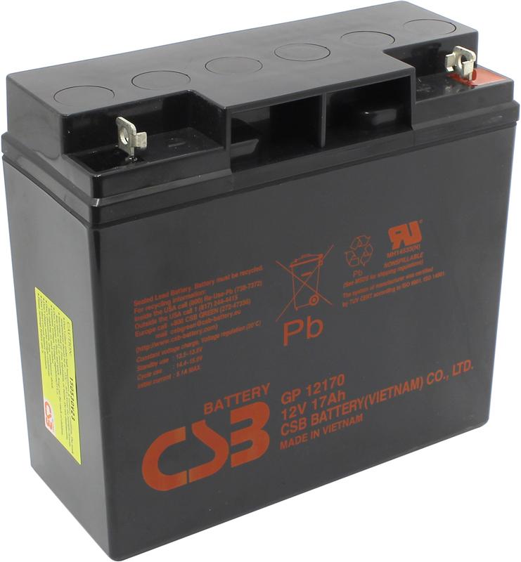 Акумуляторна батарея CSB 12V 17AH (GP12170) AGM Акумуляторна батарея CSB 12V 17AH (GP12170) AGM