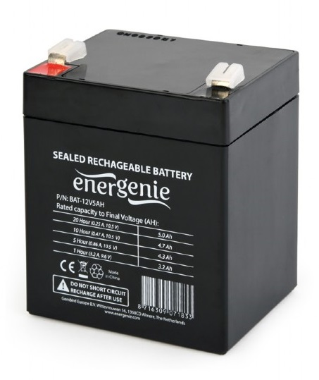 Акумуляторна батарея EnerGenie 12V 5AH (BAT-12V5AH) AGM Акумуляторна батарея EnerGenie 12V 5AH (BAT-12V5AH) AGM