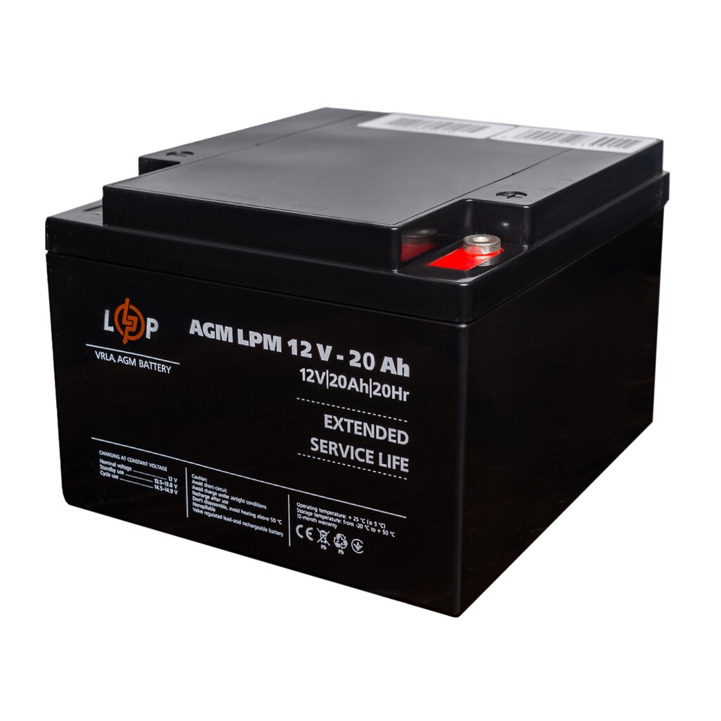 Акумуляторна батарея LogicPower LPM 12V 20AH AGM Акумуляторна батарея LogicPower LPM 12V 20AH AGM