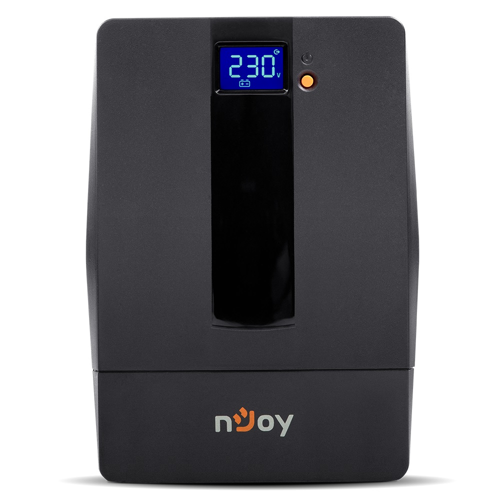 Джерело безперебійного живлення NJOY Horus Plus 1000 (PWUP-LI100H1-AZ01B), Lin.int., AVR, 4 x евро, USB, LCD, пластик Джерело безперебійного живлення NJOY Horus Plus 1000 (PWUP-LI100H1-AZ01B), Lin.int., AVR, 4 x евро, USB, LCD, пластик