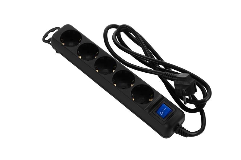 Фільтр живлення 2Е (2E-U05ES15M1.5BK) 5хSchuko, 1.5 м, чорний Фільтр живлення 2Е (2E-U05ES15M1.5BK) 5хSchuko, 1.5 м, чорний