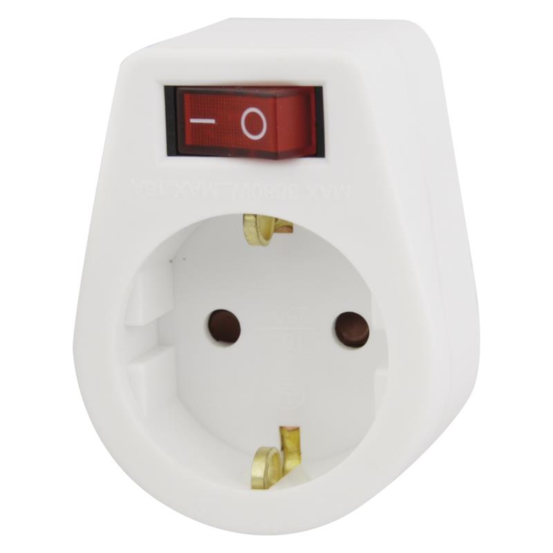 Фільтр живлення Emos (P00262) 1 розетка, White Фільтр живлення Emos (P00262) 1 розетка, White
