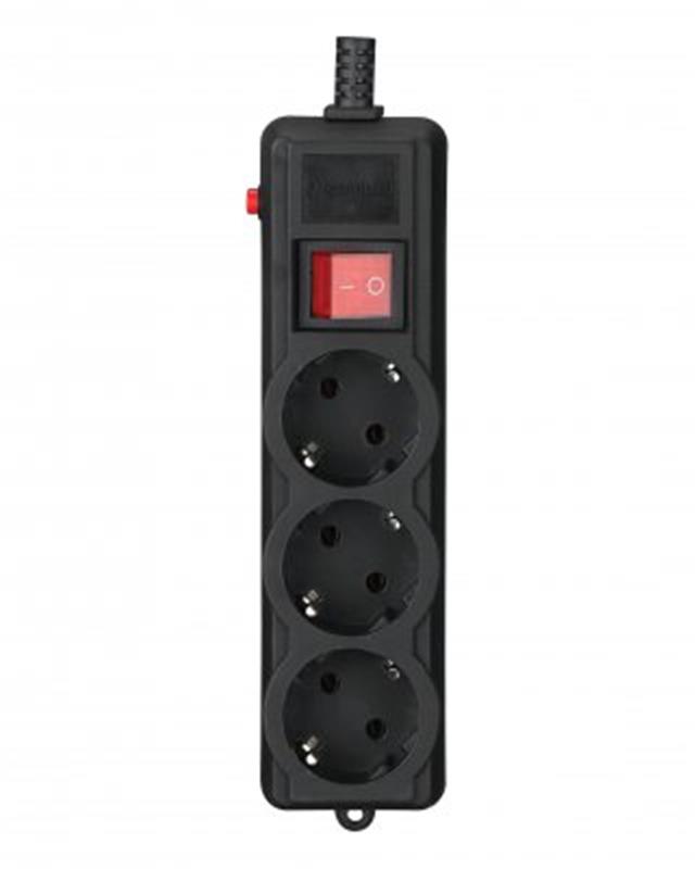 Фільтр живлення Gembird Pro (SPG3-G-6B-PRO) 3 розетки, 1.8м, чорний Фільтр живлення Gembird Pro (SPG3-G-6B-PRO) 3 розетки, 1.8м, чорний