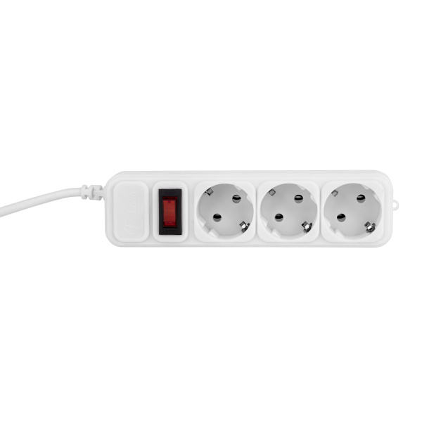 Фільтр живлення ProLogix (PRS-075P3-45W) 0.75 мм, 3 розетки, 4.5 м, білий