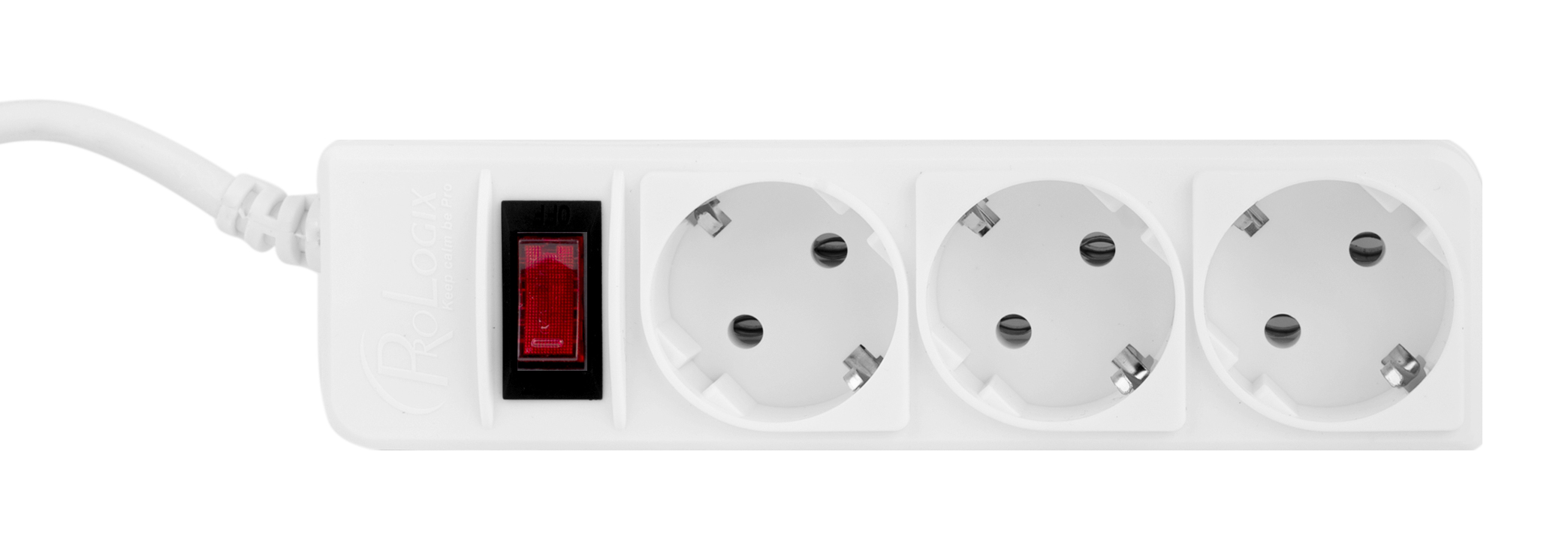 Фільтр живлення ProLogix (PRS-P3CU-18W) 3x1.0мм2 мідь, 3 розетки, 1.8 м, білий Фільтр живлення ProLogix (PRS-P3CU-18W) 3x1.0мм2 мідь, 3 розетки, 1.8 м, білий