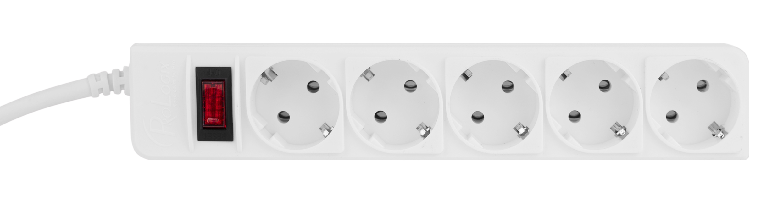 Фільтр живлення ProLogix (PRS-P5CU-18W) 3x1.0мм2 мідь, 5 розеток, 1.8 м, білий Фільтр живлення ProLogix (PRS-P5CU-18W) 3x1.0мм2 мідь, 5 розеток, 1.8 м, білий