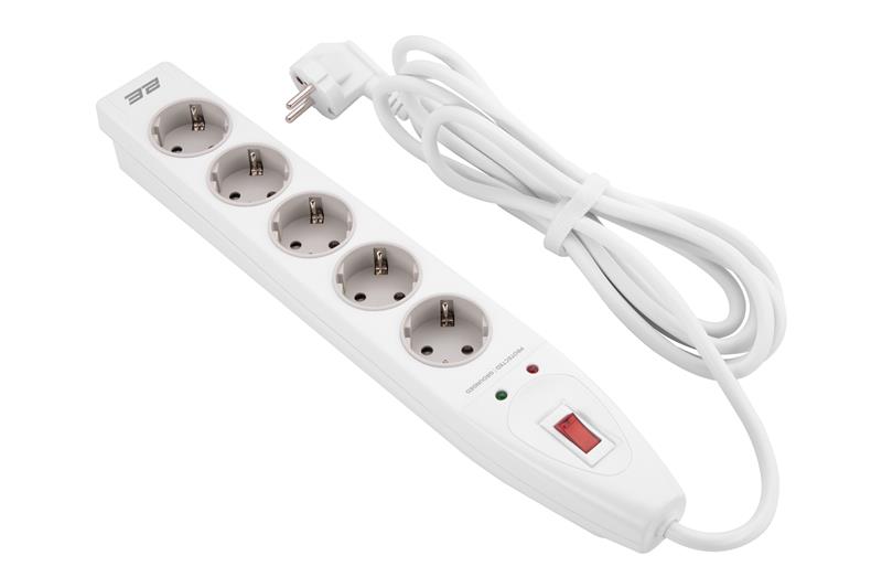 Мережевий фільтр 2E 5хSchuko, 3 м (2E-SP515M3WH) Мережевий фільтр 2E 5хSchuko, 3 м (2E-SP515M3WH)