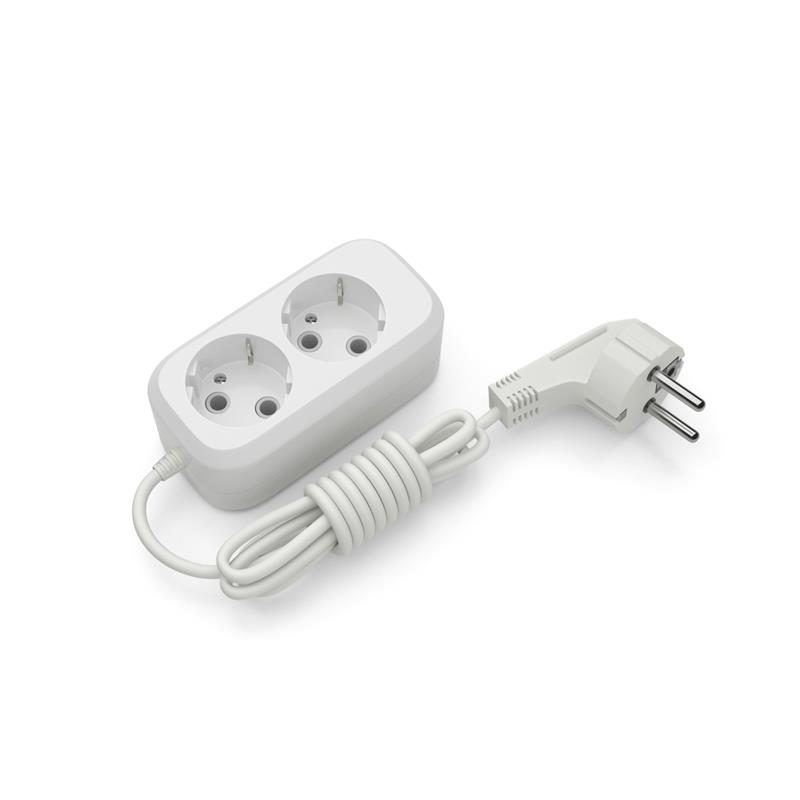 Подовжувач блоковий (ABS) Electrum 2 гнізда 3м із заземленням C-ES-1788 Подовжувач блоковий (ABS) Electrum 2 гнізда 3м із заземленням C-ES-1788
