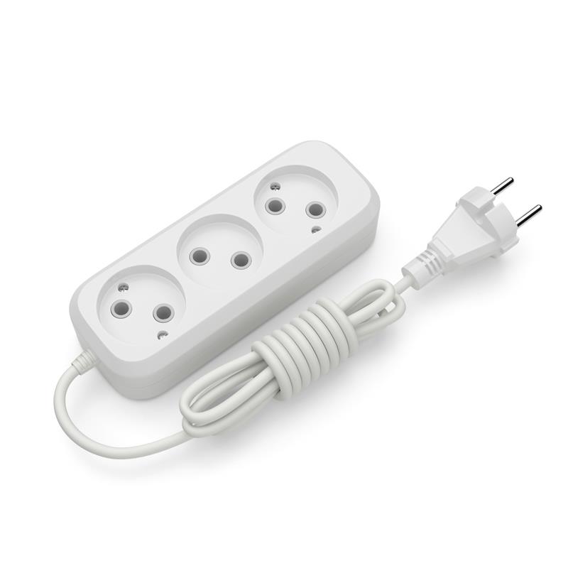 Подовжувач блоковий (ABS) Electrum 3 гнізда 1,5м C-ES-1785 Подовжувач блоковий (ABS) Electrum 3 гнізда 1,5м C-ES-1785
