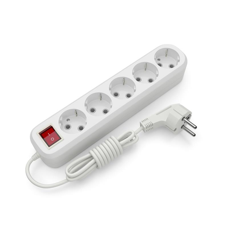 Подовжувач блоковий (ABS) Electrum 5гнізд 3м із заземленням та вимикачем C-ES-1814 Подовжувач блоковий (ABS) Electrum 5гнізд 3м із заземленням та вимикачем C-ES-1814