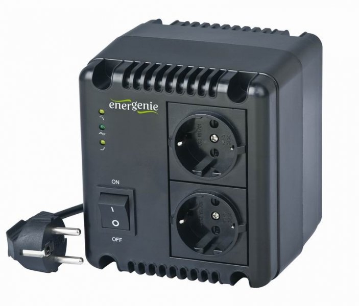 Стабілізатор EnerGenie EG-AVR-1001 1000VA Стабілізатор EnerGenie EG-AVR-1001 1000VA