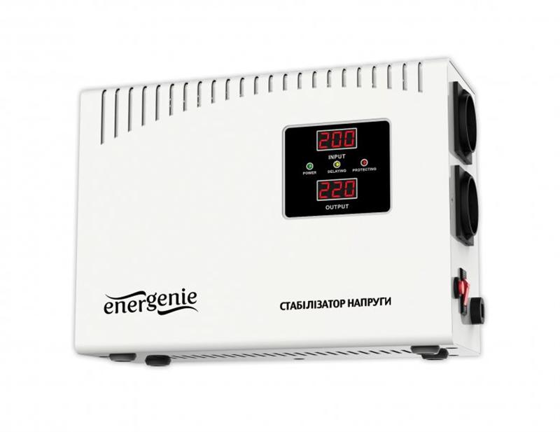 Стабілізатор EnerGenie EG-AVR-DW2000-01 2000VA Стабілізатор EnerGenie EG-AVR-DW2000-01 2000VA