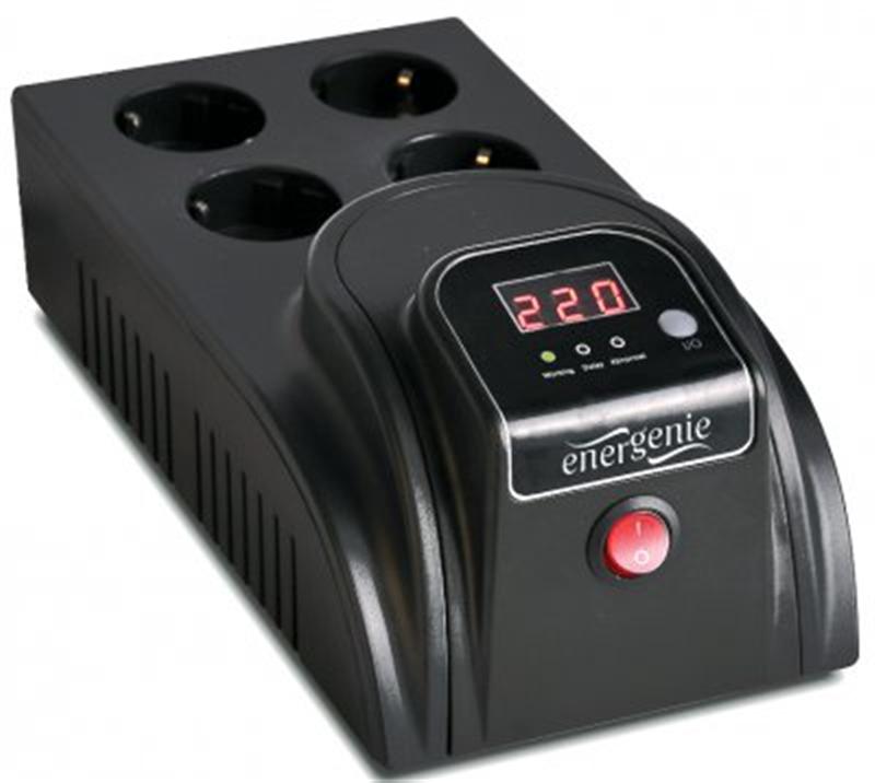 Стабілізатор EnerGenie EG-AVR-E1000-01 1000VA Стабілізатор EnerGenie EG-AVR-E1000-01 1000VA