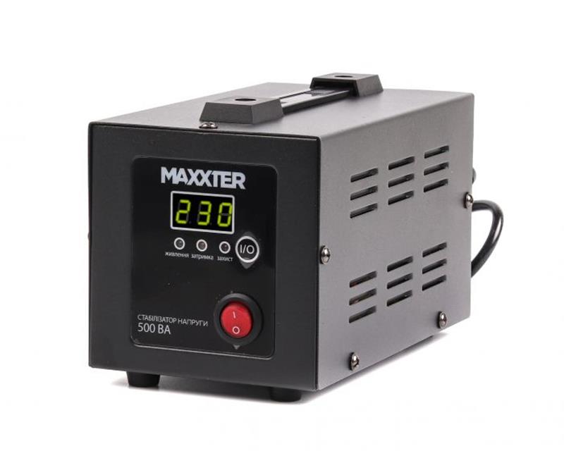 Стабілізатор Maxxter MX-AVR-E500-01 500VA Стабілізатор Maxxter MX-AVR-E500-01 500VA