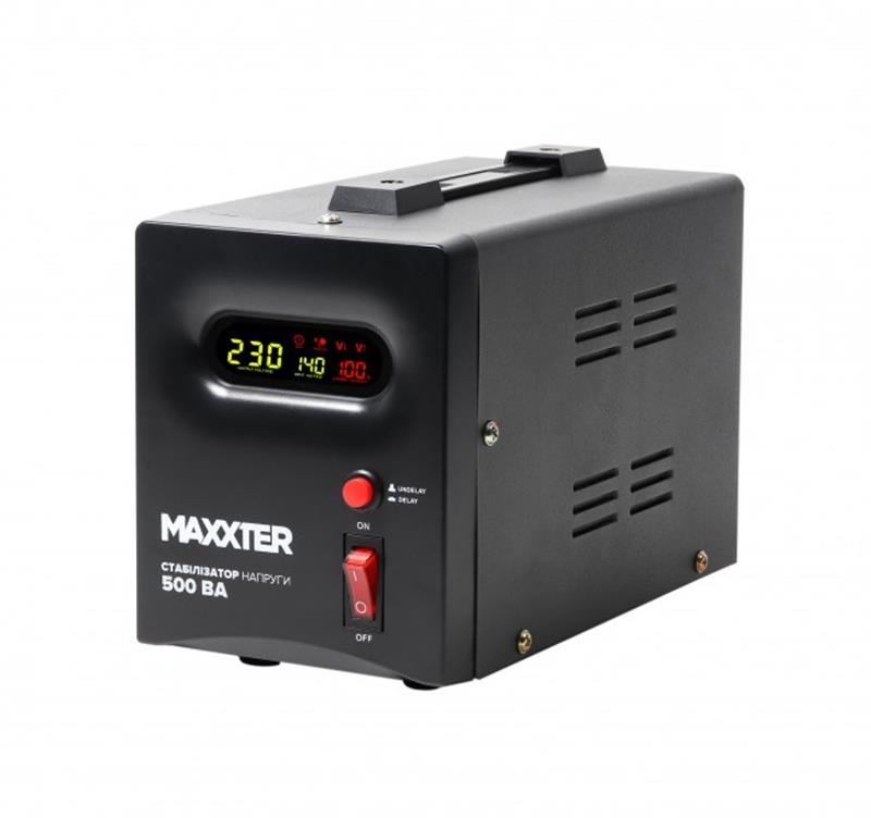 Стабілізатор Maxxter MX-AVR-S500-01 500VA Стабілізатор Maxxter MX-AVR-S500-01 500VA