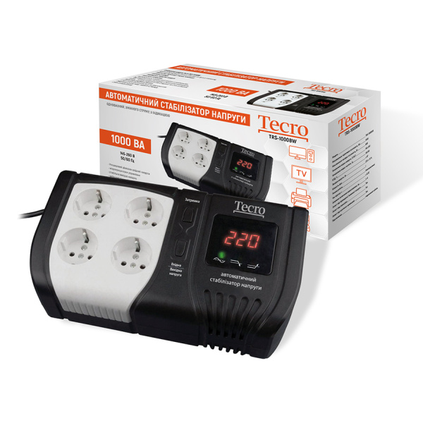 Стабілізатор напруги Tecro TRS-1000BW