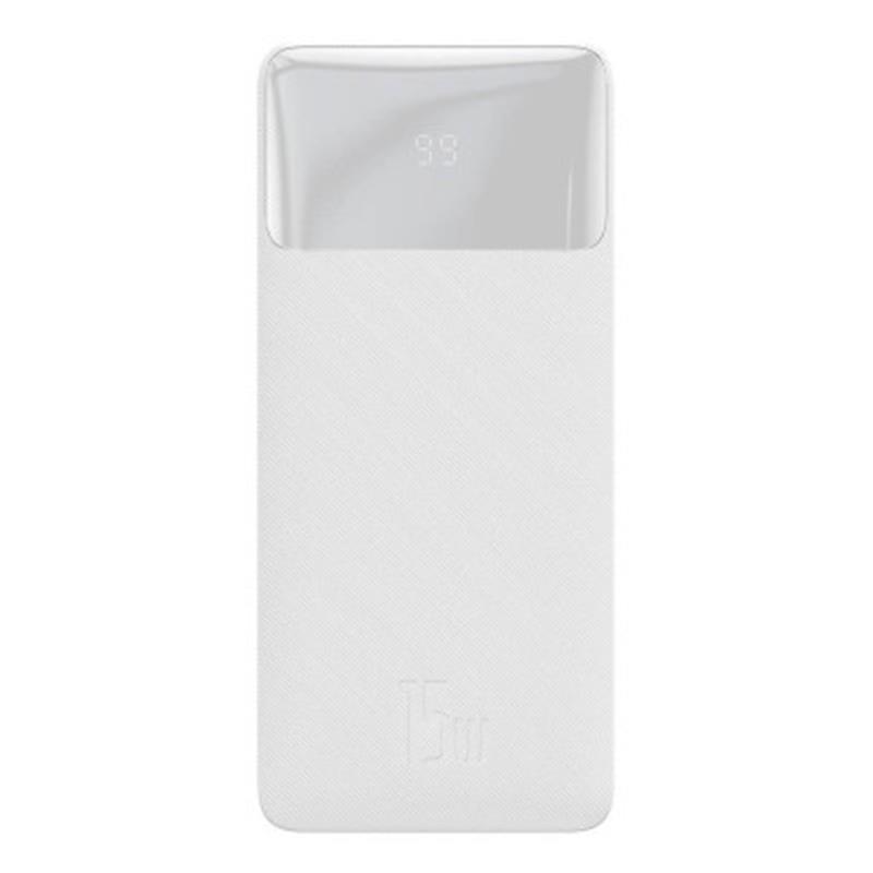 Універсальна мобільна батарея Baseus Bipow 20000mAh 15W White (PPBD050102) (1283126558719) Універсальна мобільна батарея Baseus Bipow 20000mAh 15W White (PPBD050102) (1283126558719)