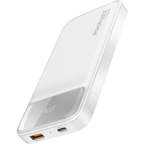 Універсальна мобільна батарея Promate Torq-10 White 10000mAh