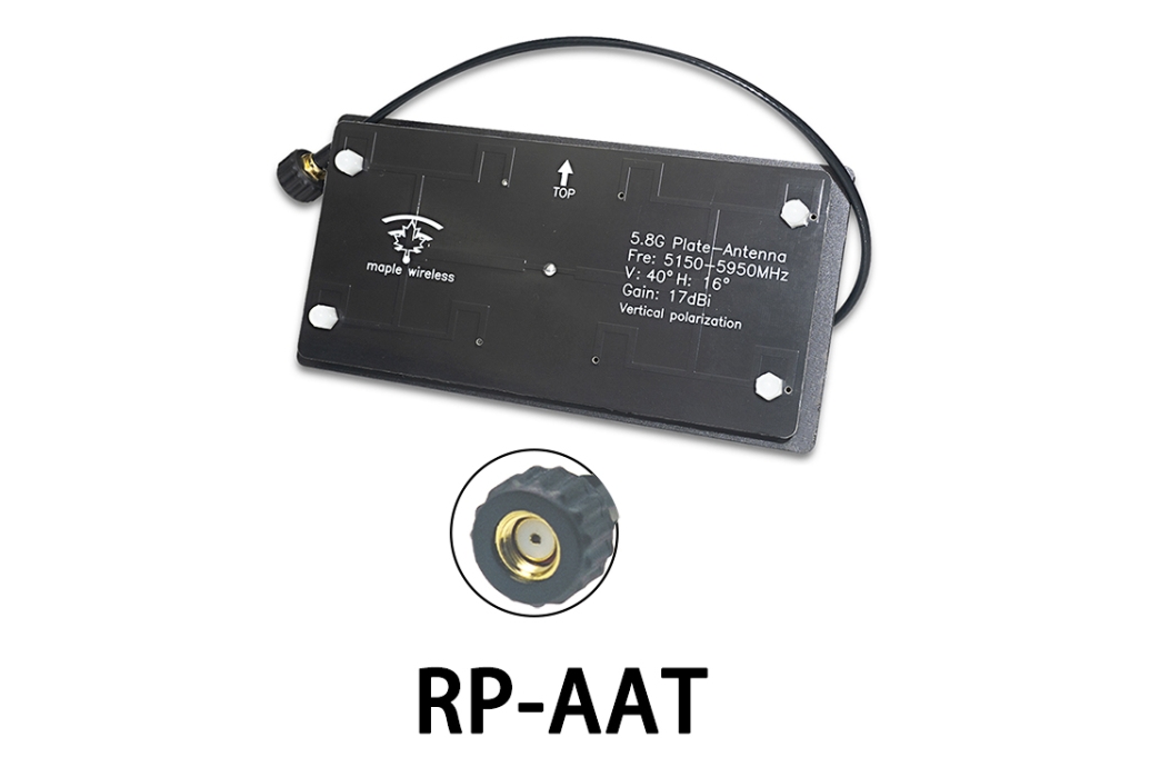 Антена 5.5GHz Maple патч 17dB RP-SMA для трекера Антена 5.5GHz Maple патч 17dB RP-SMA для трекера