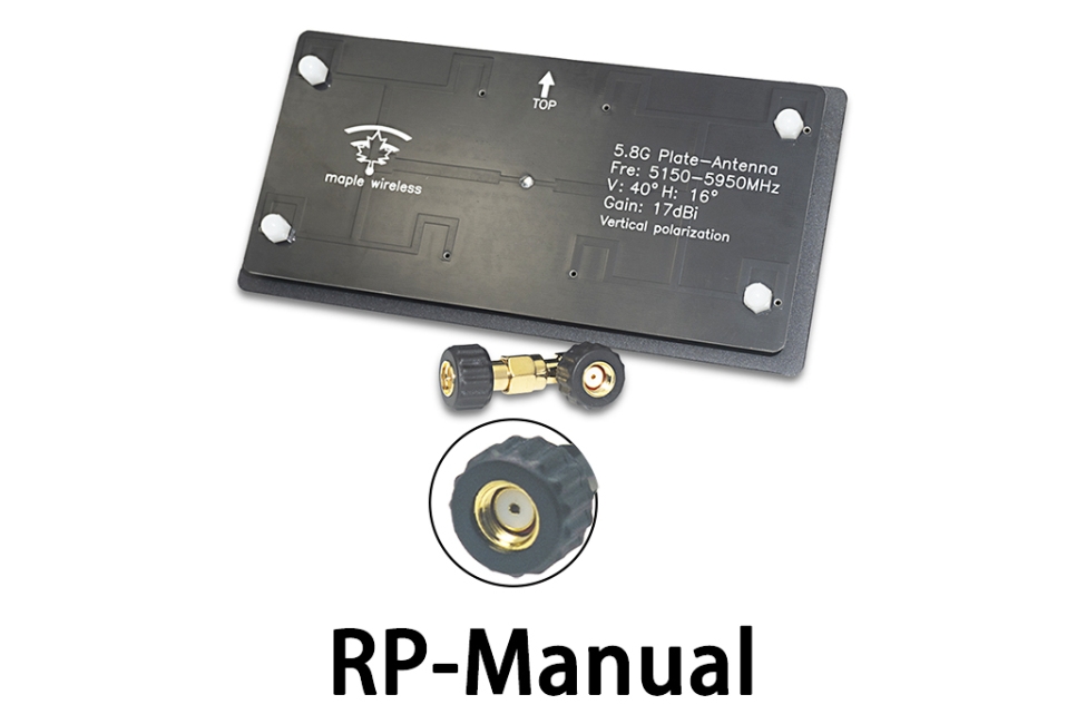 Антена 5.5GHz Maple патч 17dB RP-SMA Антена 5.5GHz Maple патч 17dB RP-SMA