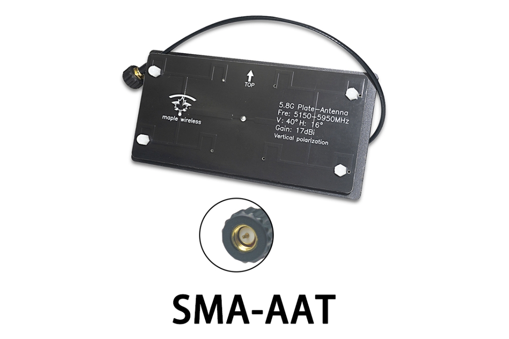 Антена 5.5GHz Maple патч 17dB SMA для трекера Антена 5.5GHz Maple патч 17dB SMA для трекера