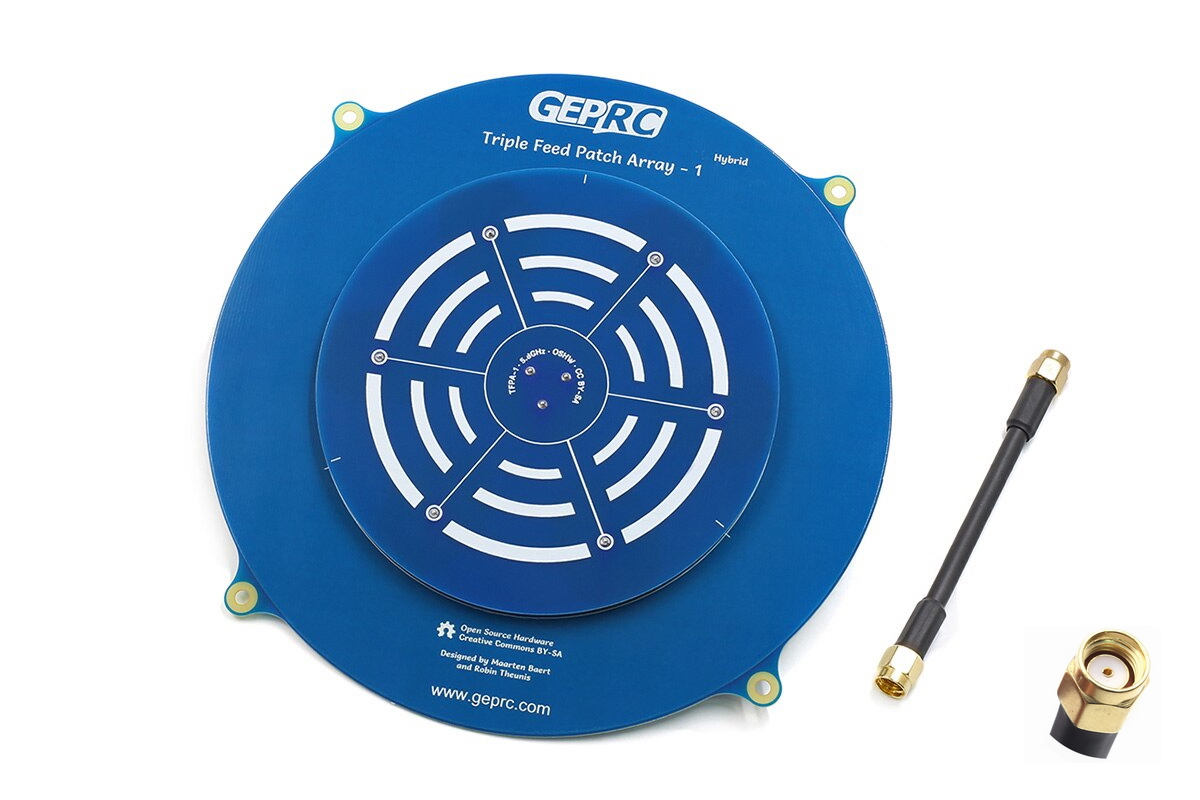 Антена 5.8GHz GEPRC Triple Feed Patch Array 14dBi (RPSMA) Антена 5.8GHz GEPRC Triple Feed Patch Array 14dBi (RPSMA)