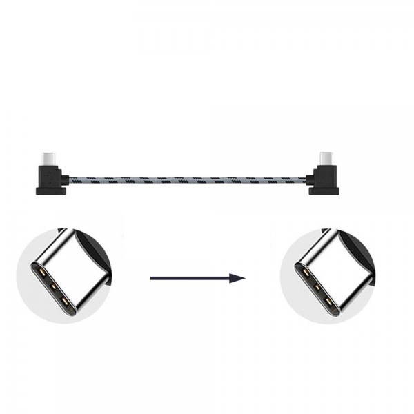 Кабель Goojodoq Type-C-Type-C Nylon для пульта RC-N1 DJI Mavic 3 / Air 2/2S / Mini 2/3 Pro 0.15m Black (32866812366N115TT) Кабель Goojodoq Type-C-Type-C Nylon для пульта RC-N1 DJI Mavic 3 / Air 2/2S / Mini 2/3 Pro 0.15m Black (32866812366N115TT)